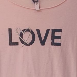 Victoria's Secret, pink Love, M shirt